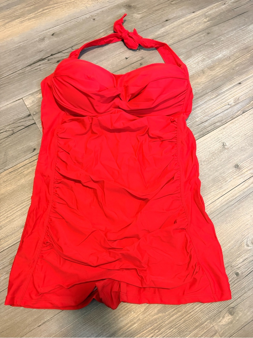 One piece bathing suit 4X red new without  tags